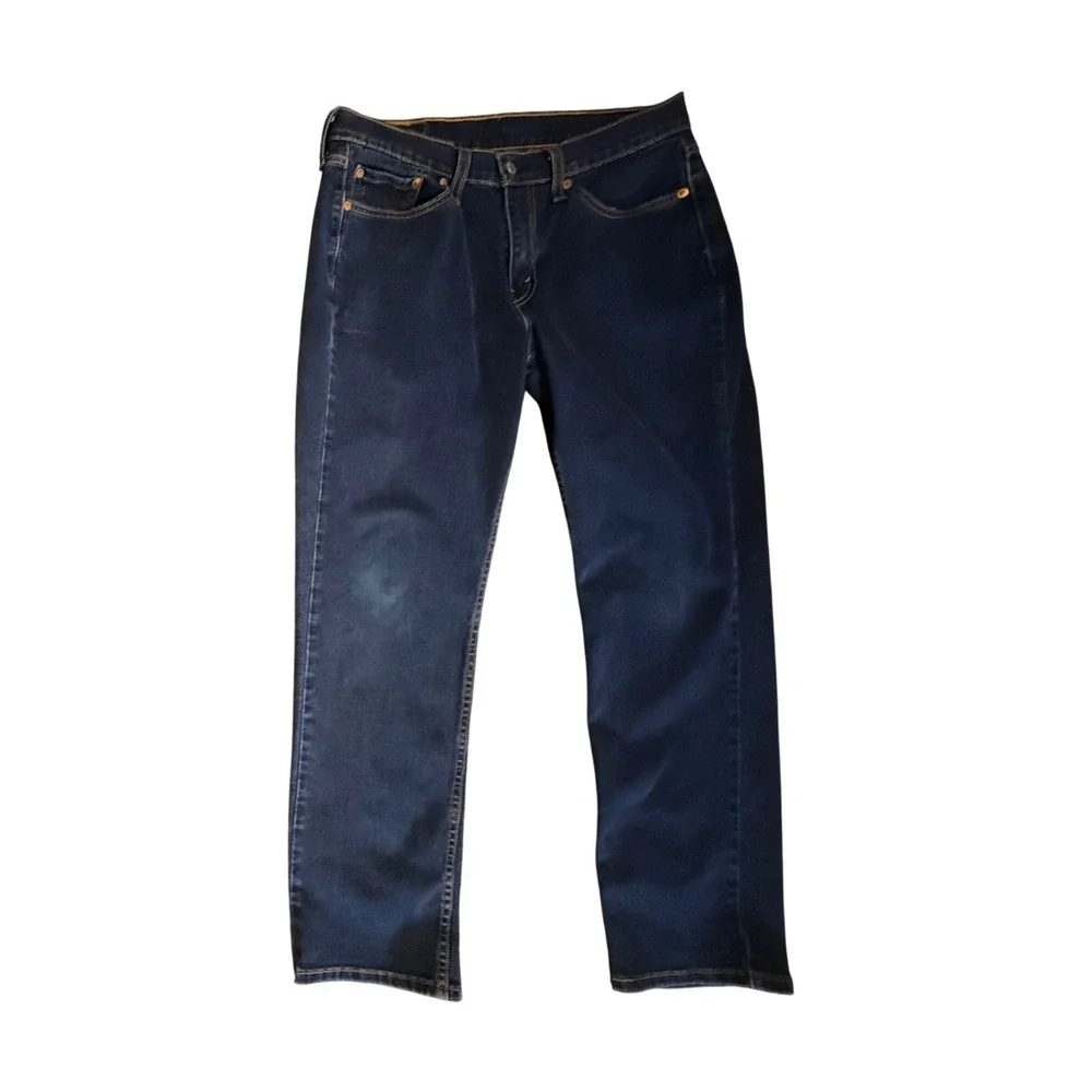 Levi's 514 Straight Fit Jeans Mens 30x30 Dark Wash Red Tab Blue Denim